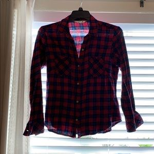 Red/Blue/Black Plaid Shirt